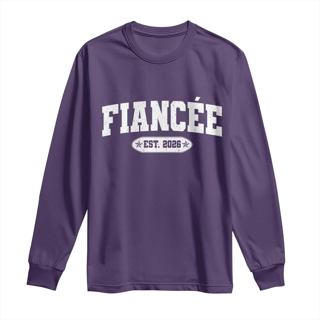 Fiancee Est 2026 Long Sleeve Shirt Future Mrs. and Mr. Bridal Shower Engagement Gift