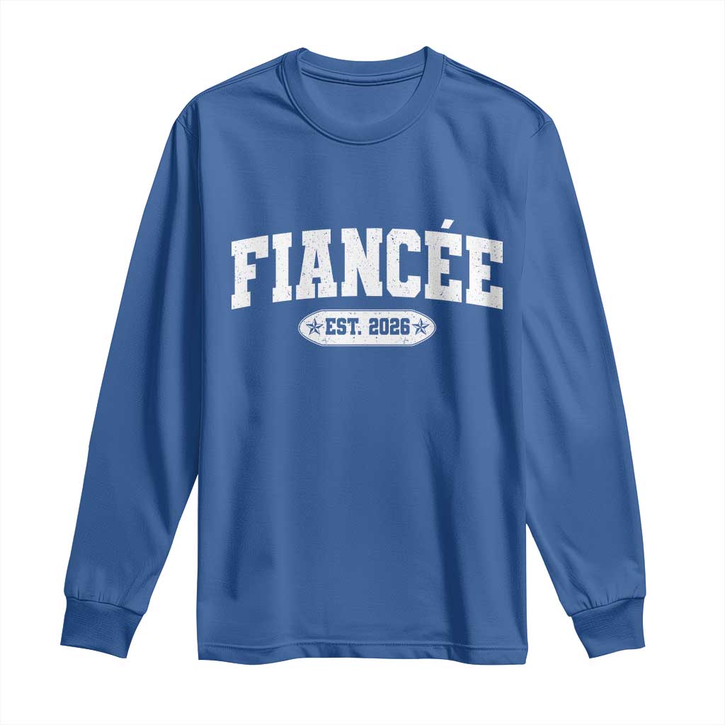 Fiancee Est 2026 Long Sleeve Shirt Future Mrs. and Mr. Bridal Shower Engagement Gift