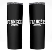 Fiancee Est 2026 Skinny Tumbler Future Mrs. and Mr. Bridal Shower Engagement Gift