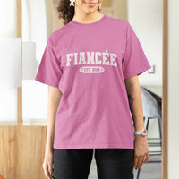 Fiancee Est 2026 T Shirt For Women Future Mrs. and Mr. Bridal Shower Engagement Gift