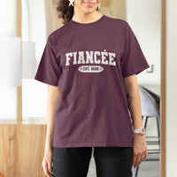Fiancee Est 2026 T Shirt For Women Future Mrs. and Mr. Bridal Shower Engagement Gift