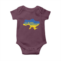 Slava Ukraini Baby Onesie Ukrainian Ukraine Flag Pride