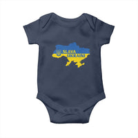Slava Ukraini Baby Onesie Ukrainian Ukraine Flag Pride