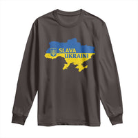 Slava Ukraini Long Sleeve Shirt Ukrainian Ukraine Flag Pride