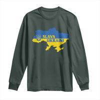 Slava Ukraini Long Sleeve Shirt Ukrainian Ukraine Flag Pride