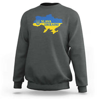 Slava Ukraini Sweatshirt Ukrainian Ukraine Flag Pride