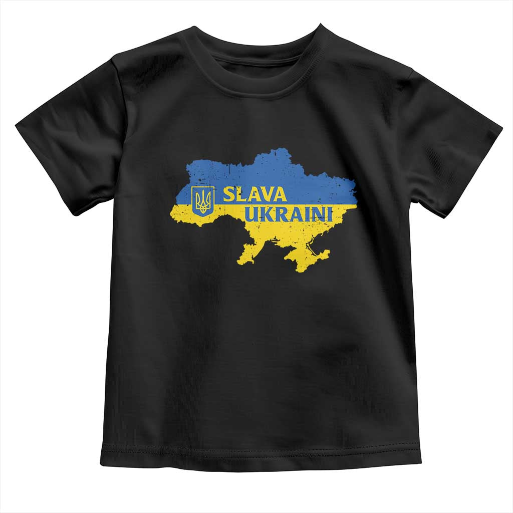 Slava Ukraini Toddler T Shirt Ukrainian Ukraine Flag Pride