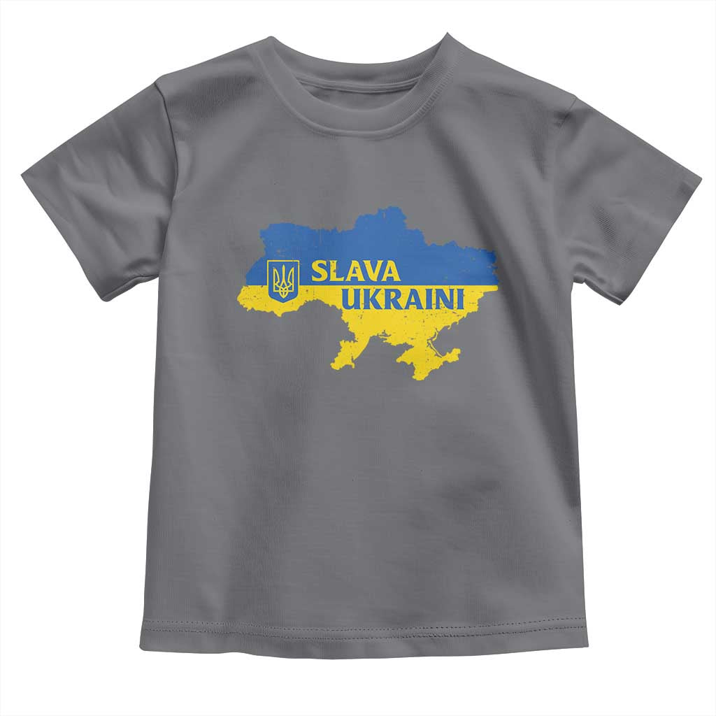 Slava Ukraini Toddler T Shirt Ukrainian Ukraine Flag Pride