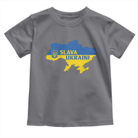 Slava Ukraini Toddler T Shirt Ukrainian Ukraine Flag Pride