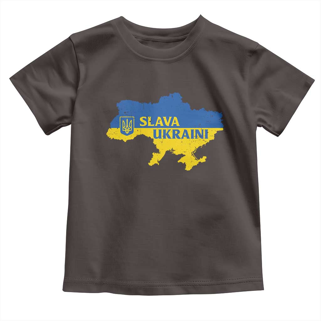 Slava Ukraini Toddler T Shirt Ukrainian Ukraine Flag Pride