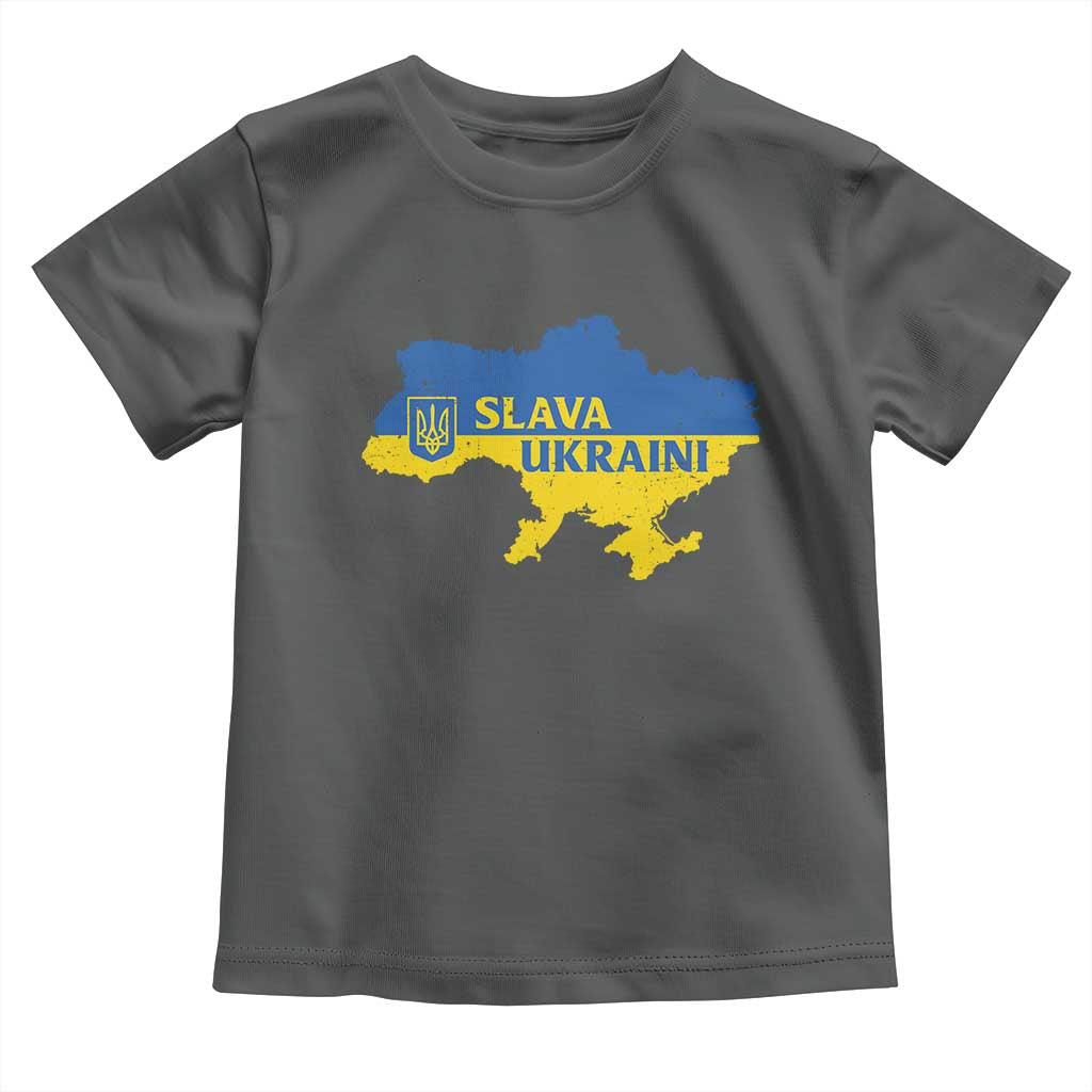 Slava Ukraini Toddler T Shirt Ukrainian Ukraine Flag Pride
