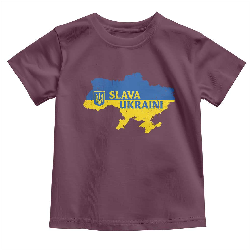 Slava Ukraini Toddler T Shirt Ukrainian Ukraine Flag Pride