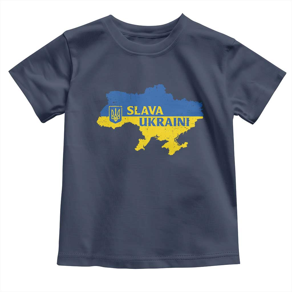 Slava Ukraini Toddler T Shirt Ukrainian Ukraine Flag Pride