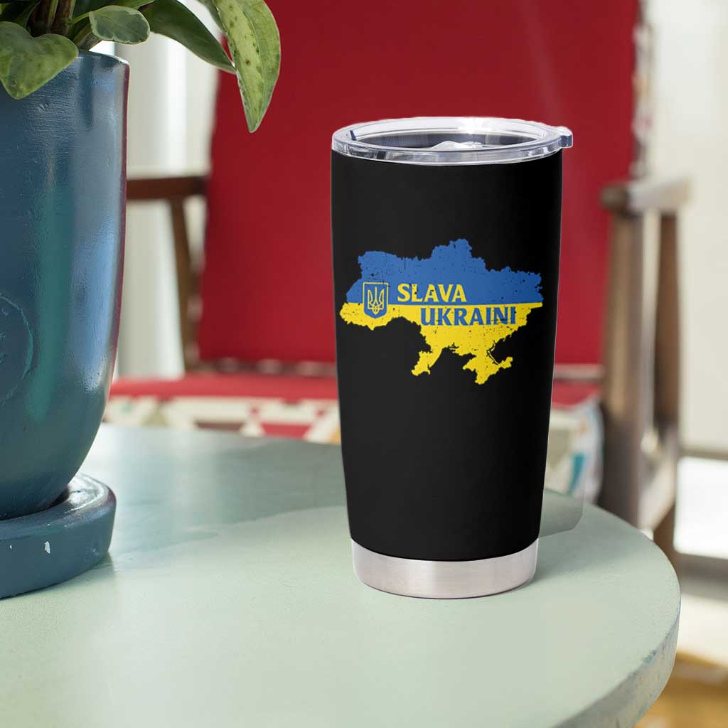 Slava Ukraini Tumbler Cup Ukrainian Ukraine Flag Pride