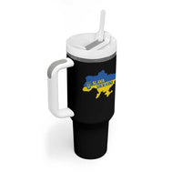Slava Ukraini Tumbler With Handle Ukrainian Ukraine Flag Pride