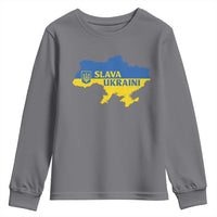 Slava Ukraini Youth Sweatshirt Ukrainian Ukraine Flag Pride