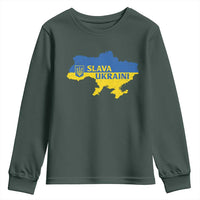Slava Ukraini Youth Sweatshirt Ukrainian Ukraine Flag Pride