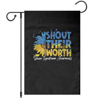 Down Syndrome Awareness Sunflower Garden Flag Shout Their Worth