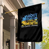 Down Syndrome Awareness Sunflower Garden Flag Shout Their Worth