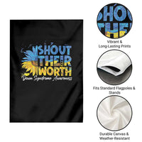 Down Syndrome Awareness Sunflower Garden Flag Shout Their Worth