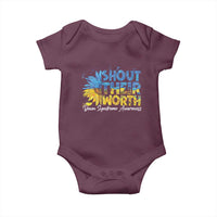 Down Syndrome Awareness Sunflower Baby Onesie Shout Their Worth