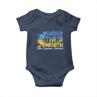Down Syndrome Awareness Sunflower Baby Onesie Shout Their Worth