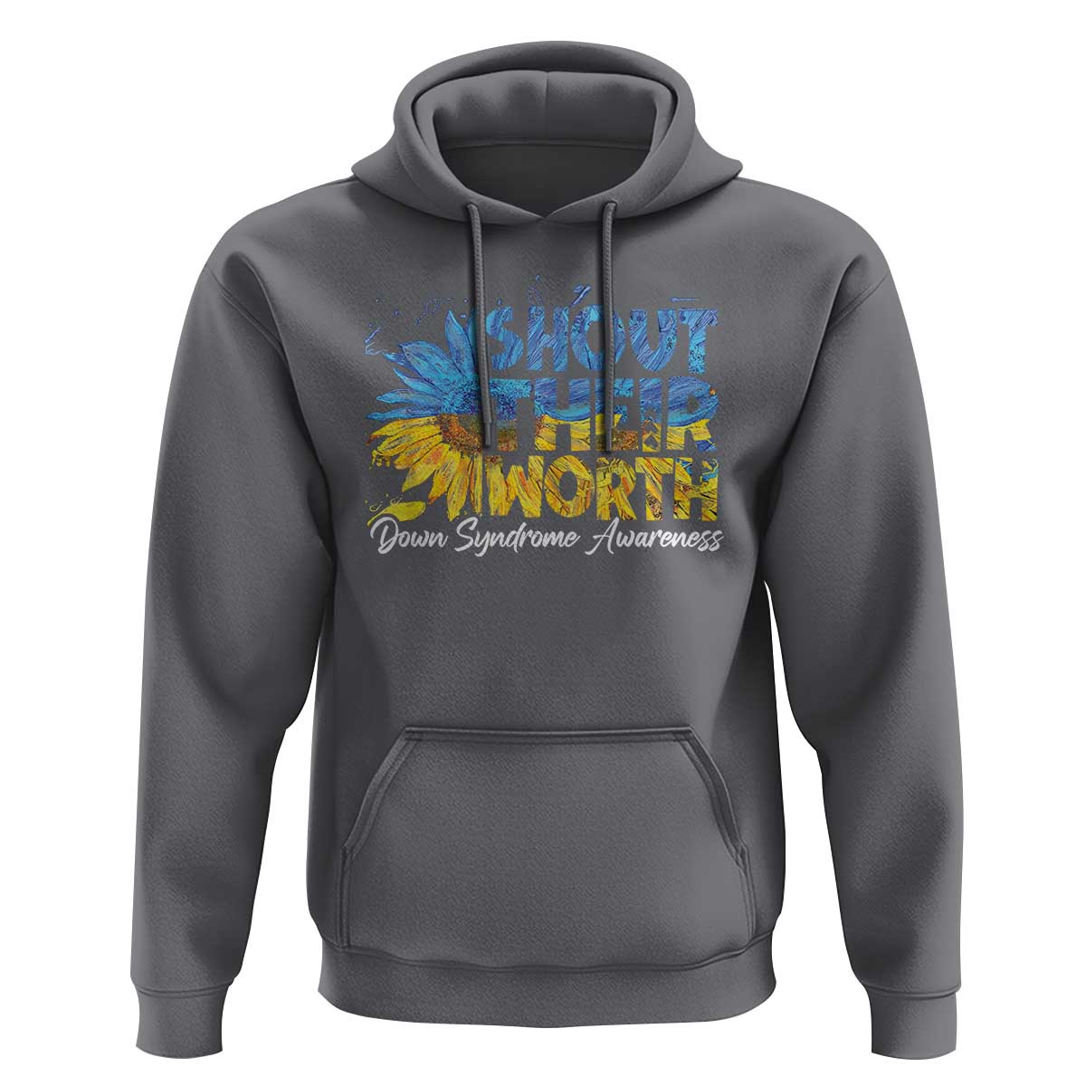 Down Syndrome Awareness Sunflower Hoodie Shout Their Worth