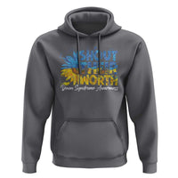 Down Syndrome Awareness Sunflower Hoodie Shout Their Worth