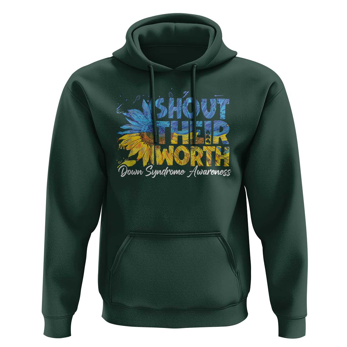 Down Syndrome Awareness Sunflower Hoodie Shout Their Worth