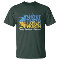 Down Syndrome Awareness Sunflower T Shirt Shout Their Worth