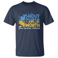 Down Syndrome Awareness Sunflower T Shirt Shout Their Worth
