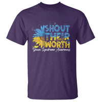 Down Syndrome Awareness Sunflower T Shirt Shout Their Worth