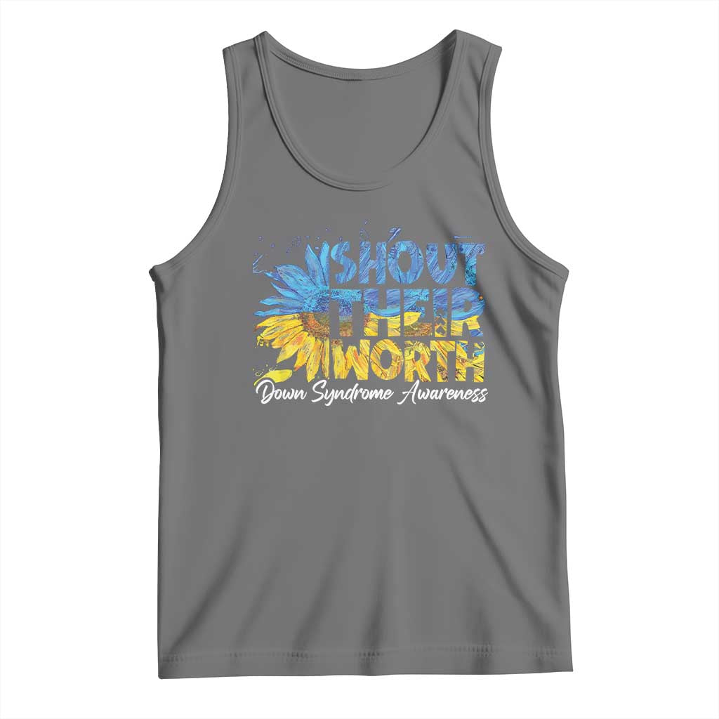 Down Syndrome Awareness Sunflower Tank Top Shout Their Worth