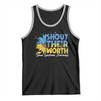 Down Syndrome Awareness Sunflower Tank Top Shout Their Worth