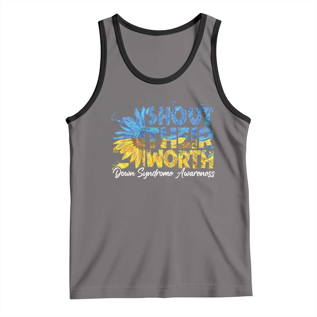 Down Syndrome Awareness Sunflower Tank Top Shout Their Worth