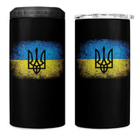 Vintage Ukraine Ukrainian Flag 4 in 1 Can Cooler Tumbler Ukrainians Gifts
