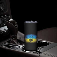 Vintage Ukraine Ukrainian Flag Skinny Tumbler Ukrainians Gifts
