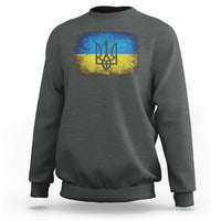 Vintage Ukraine Ukrainian Flag Sweatshirt Ukrainians Gifts
