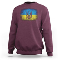Vintage Ukraine Ukrainian Flag Sweatshirt Ukrainians Gifts
