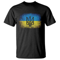 Vintage Ukraine Ukrainian Flag T Shirt Ukrainians Gifts