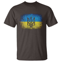 Vintage Ukraine Ukrainian Flag T Shirt Ukrainians Gifts
