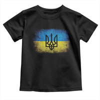 Vintage Ukraine Ukrainian Flag Toddler T Shirt Ukrainians Gifts