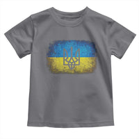 Vintage Ukraine Ukrainian Flag Toddler T Shirt Ukrainians Gifts