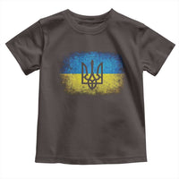 Vintage Ukraine Ukrainian Flag Toddler T Shirt Ukrainians Gifts