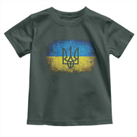 Vintage Ukraine Ukrainian Flag Toddler T Shirt Ukrainians Gifts