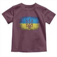 Vintage Ukraine Ukrainian Flag Toddler T Shirt Ukrainians Gifts