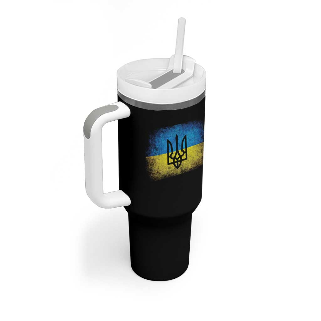 Vintage Ukraine Ukrainian Flag Tumbler With Handle Ukrainians Gifts