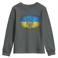 Vintage Ukraine Ukrainian Flag Youth Sweatshirt Ukrainians Gifts