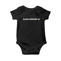Slava Ukraini Ukraine Flag Baby Onesie Ukrainian Pride