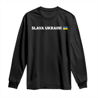 Slava Ukraini Ukraine Flag Long Sleeve Shirt Ukrainian Pride